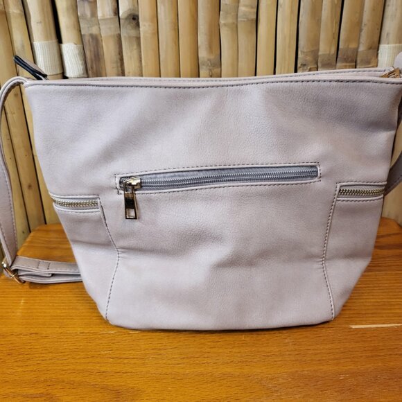 Unbranded Hobo Shoulder Bag with Tassels Blush Pink 9x8.5x5 - Picture 3 of 7